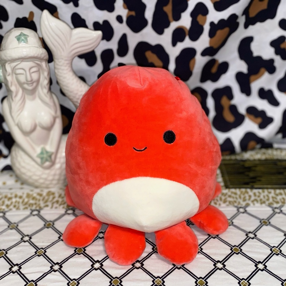 SQUISHMALLOWS KELLYTOY SEALIFE OCTOPUS PLUSH PILLOW 8”